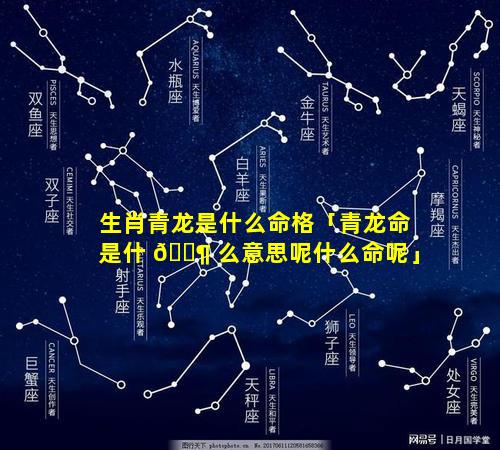 生肖青龙是什么命格「青龙命是什 🐶 么意思呢什么命呢」